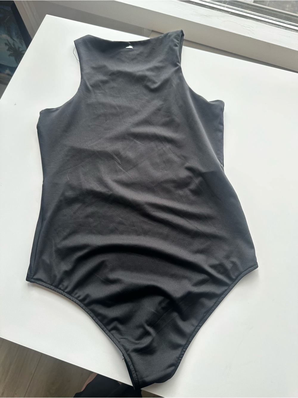 Mexx Sleek Black High-Neck Sleeveless Bodysuit